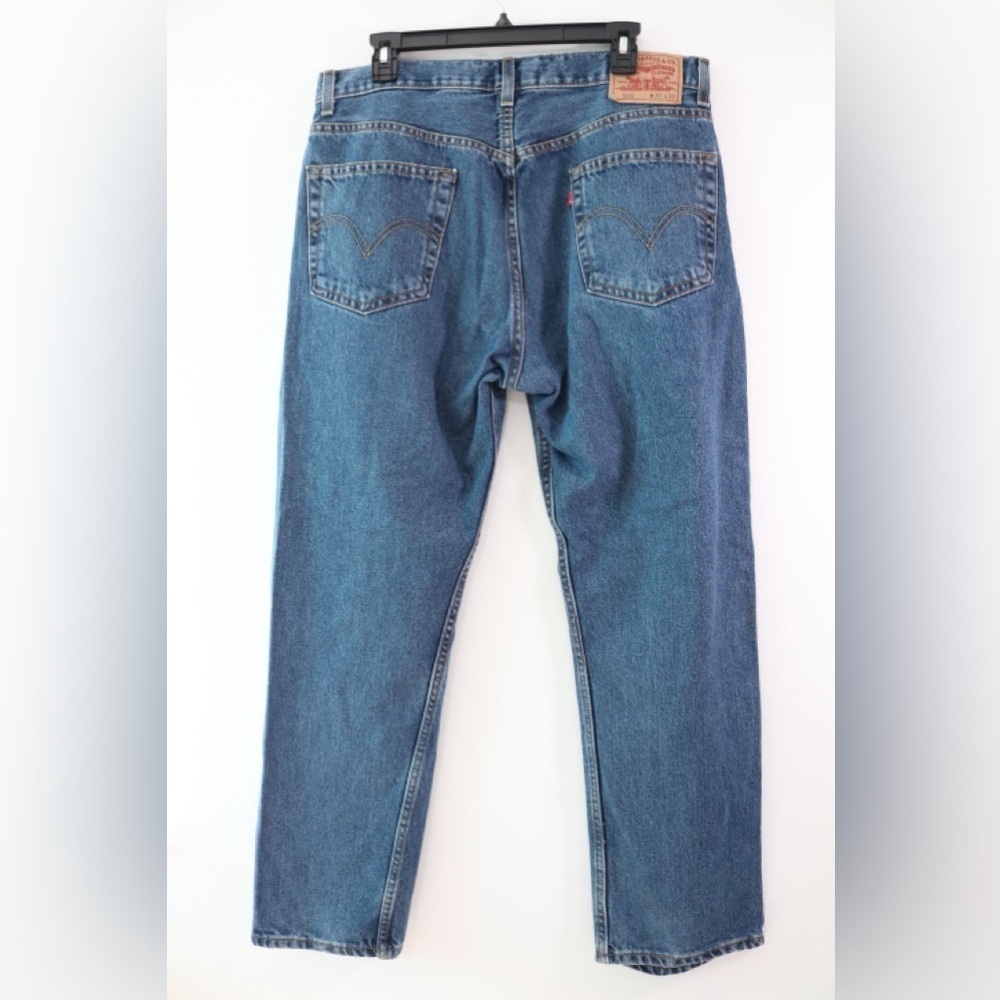 Levi's Men's 505 Straight Jeans Sz W 36 L30 Regular Fit - Picture 4 of 6